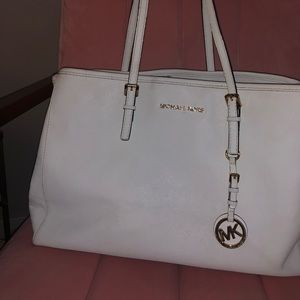 White Michael Kors purse